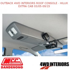OUTBACK 4WD INTERIORS ROOF CONSOLE - HILUX EXTRA CAB 03/05-09/15